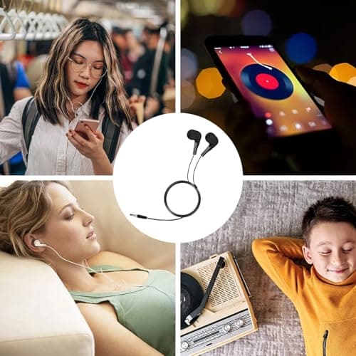 Ear Headphones, Kids Earbuds, Deep Bass Noise Isolation Comfortable Fit Clear Audio Soft Tips Volume Control Compatibility, Plug in Headphones for School Students, Travel, Home — view 4