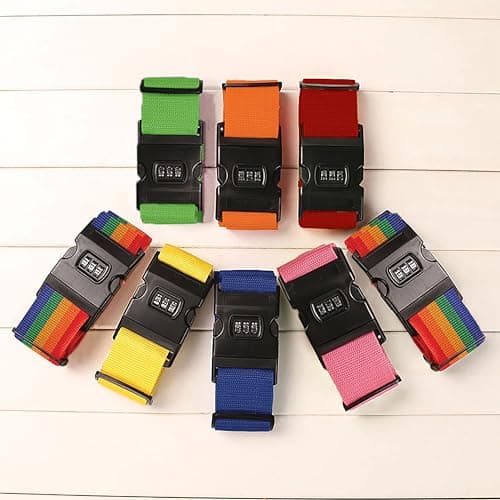 Lockable Personalised Luggage Strap for Suitcases Travel Belt Tag 9 — view 2
