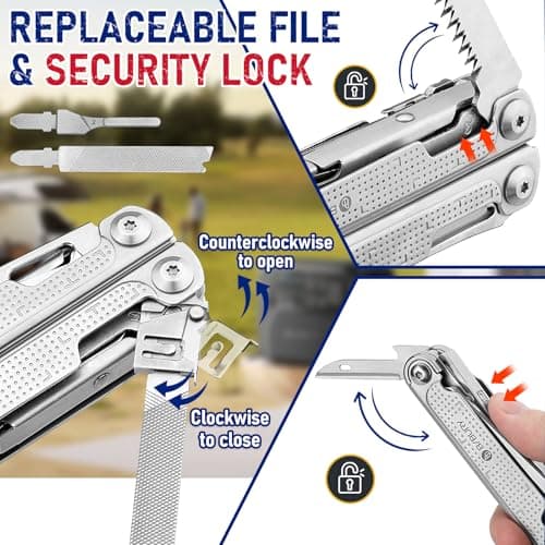 BIBURY Multitools, Multi Tool Foldable Pliers Screwdriver BI2049N Pro — view 5