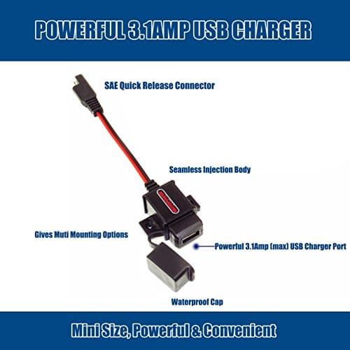 MOTOPOWER MP0609 3.1Amp Motorcycle USB Charger for Phone, GPS or Sport Camera — view 4