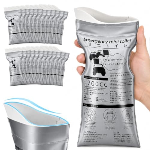 24pcs 700cc Urine Bag on the Go Emergency Urinal Toilet with