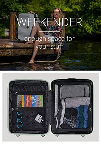 Hauptstadtkoffer MITTE - Hand Luggage, Cabin Trolley with Extension, TSA, 4 Double Spinner, 55 cm, 55 L, Mint — view 2