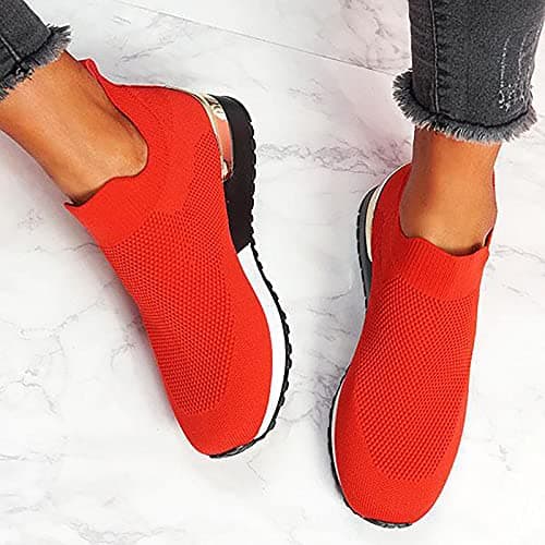 Womens Sneakers Non Slip Work Orthopedic Shoes Women Lightweight Fashion Breathable Tennis Trainers Athletic Shopping Travel Walking Shoes Arch Support Comfort Wide Fit Closed Toe Mesh — view 5
