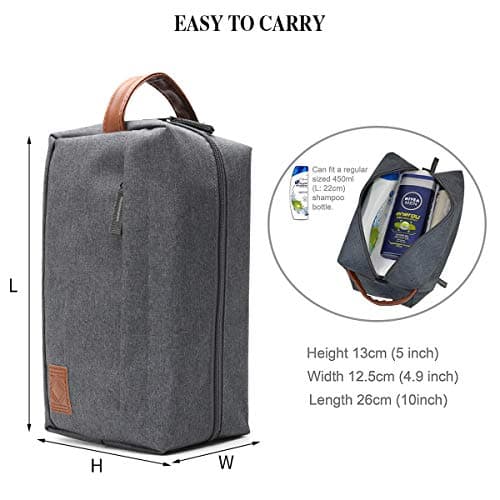 KK Water - Resistant Hanging Toiletry Travel Bag – Spacious Blue Gym, Shaving, Make Up Bag for Men & Women — view 4