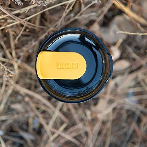 WACACO Octaroma Classico Vacuum Insulated Coffee Mug, Double-Wall Stainless Steel Travel Tumbler with Drinking Lid, 6 fl oz (180ml), Yellow — view 3