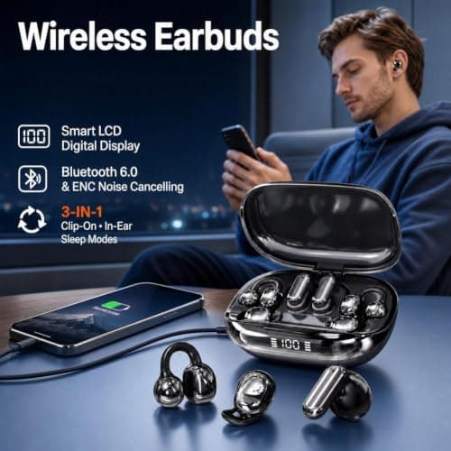 3-in-1 Bluetooth Wireless Earbuds with Chargeable Power Bank Case — view 4