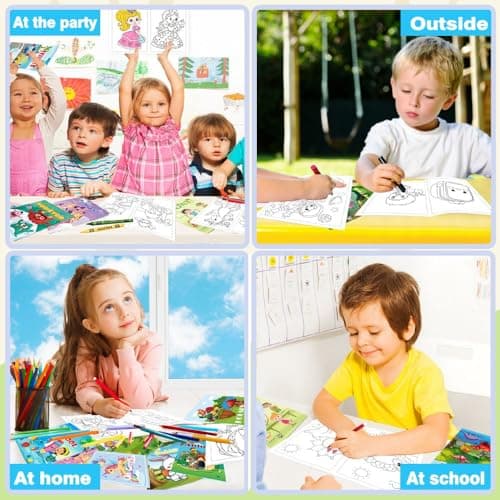 Aannanl 24 Pack Mini Colouring Books for Children Party Bags — view 5