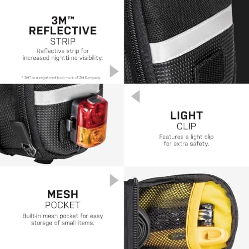 Topeak Aero Wedge Pack Saddle Bag, Strap Fit, Medium, Black — view 6