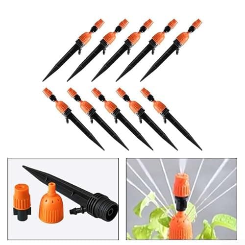 Adjustable Garden Sprinkler 10 Pack Outdoor Watering Kit Multi Angle — view 2