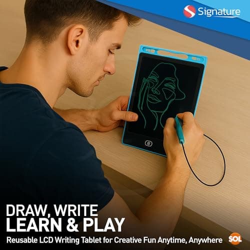 SOL 2pk LCD Writing Tablets for Kids - 8 Inch Drawing Pad with Stylus Pen — view 4