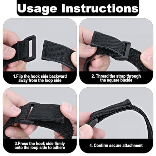 2 Pcs Adjustable Elastic Cinch Straps Securing Straps for Parasol with Hook and Loop Heavy Duty Windproof Tie Downs with Quick-Release Buckles for Garden Umbrellas Camping Gear Yoga Mats Outdoor — view 6