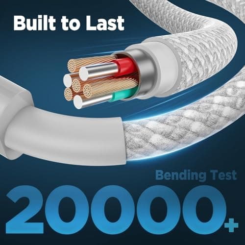 Charger Cable For Google Pixel 11 10 9 8 7 6 5, 1M 3A USB-A to USB-C Cable — view 3