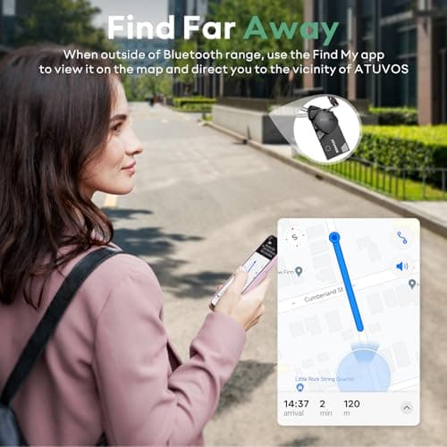 ATUVOS Smart Air Tag and Wallet Tracker Card, (iOS Only) — view 4