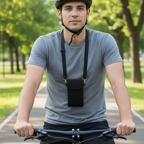 2 Pcs Universal Cell Phone Pouch, Waterproof Neoprene with Neck Lanyard — view 6