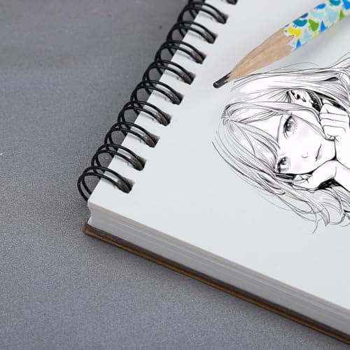AB Max A5 Wirebound Sketchbook, 160gsm Thick Paper Art Pad, 30 Sheets — view 6