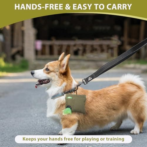 2PCS Dog Treat Pouch Magnetic Closure, Hands-Free Dog Walking Bag with Carabiner, Waterproof Treat Pouch for Dog Training with Waste Bag Holder for Poop Bags, Perfct for Walking Travel Training Use — view 4