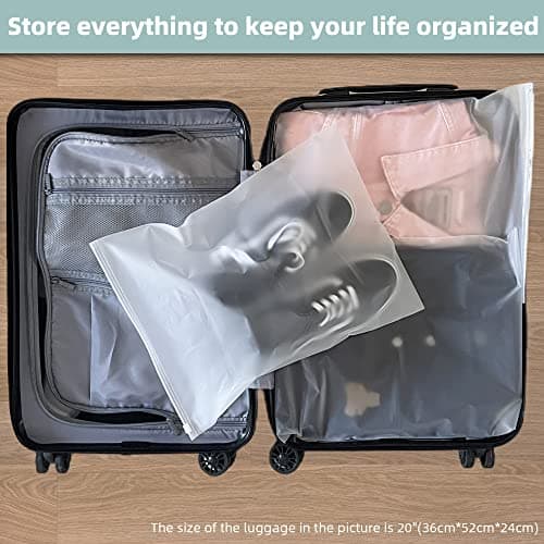 20pcs Travel Storage Set - Reusable Ziplock Bags, Clothes & Shoes Bags for Travel, Maternity & Hospital Use (5 Sizes) — view 5