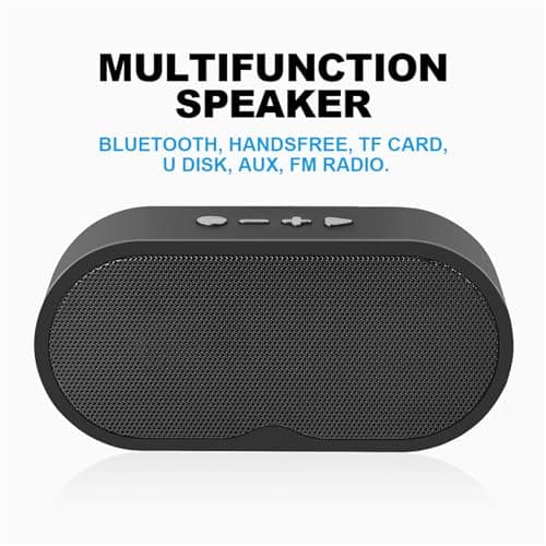 ZZOSRDR Bluetooth Speaker, Portable Wireless Speakers Bluetooth 5.3 Speaker with 3D Stereo HiFi Bass, 1200mAh Battery, 15 Hour Playtime, Support Bluetooth/U-Disk/TF Card — view 5