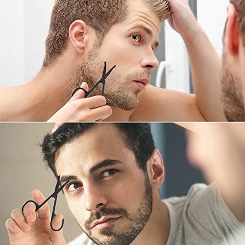 Manicure Set Men Travel Nail Clipper Kit - Mini Luxury Manicure 4 in 2 Manicure & 1 Nose Hair Scissors Stainless Steel Professional Pedicure Set Travel Nail Grooming Kit Gift for Men Lovers Parents — view 3