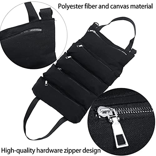 Luxshiny Car Seat Hanging Bag Organizer for Back Seat Storage Canvas for Road Trips and Travel — view 4