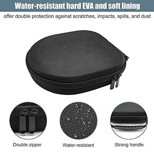 ProCase Hard Travel Case for Sony Headphones -Black — view 4