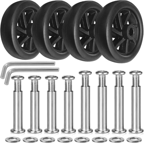 Luggage Suitcase Replacement Wheels 52mm 4 Pieces Suitcase Wheels Replacement Wheel (52 * 22)