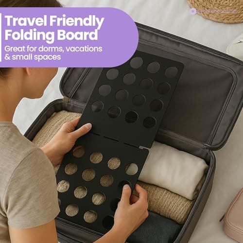 Event Decor Shop T-Shirt Folding Board, Durable Clothes Folder, Black — view 5
