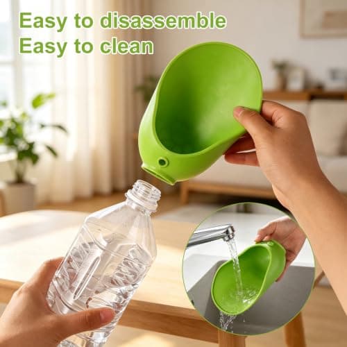 Dog Water Bottle Adapter, Silicone Pet Drink Bowl Accessory — view 5