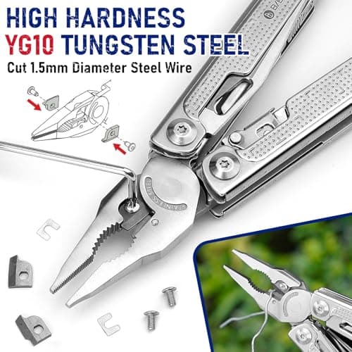 BIBURY Multitools, Multi Tool Foldable Pliers Screwdriver BI2049N Pro — view 4