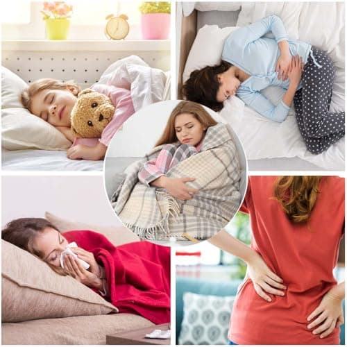 Foot Warmer,2L Heated Feet Warmer with Removeable & Washable Plush Cover Warm in Winter for Feet Pain Relief,Women and Men,Non Electric Heated Foot Warmers for Home,Office,Size 35 to 45 (with Heel) — view 6