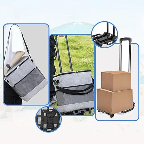 Cooler with Wheels and Handle Insulated Portable Wheeled Reusable — view 4