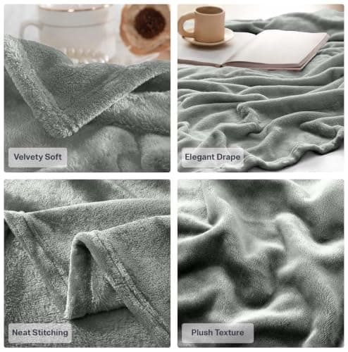 IR Imperial Rooms Fleece Blanket Silver Grey, Throw/Single 130X150 Cm — view 6