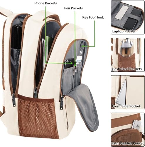 MATEIN Travel Laptop Backpack, Work Bag Lightweight Laptop Bag, 15.6 Inch — view 4