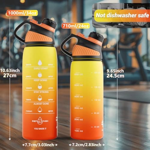 Fjbottle Sports Water Bottle 710ml Magnetic Lid Tritan BPA Free — view 3