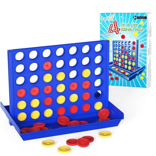 Pup Go 4 in a Row Travel Games for Kids 3+, Travel Essentials for Airplane