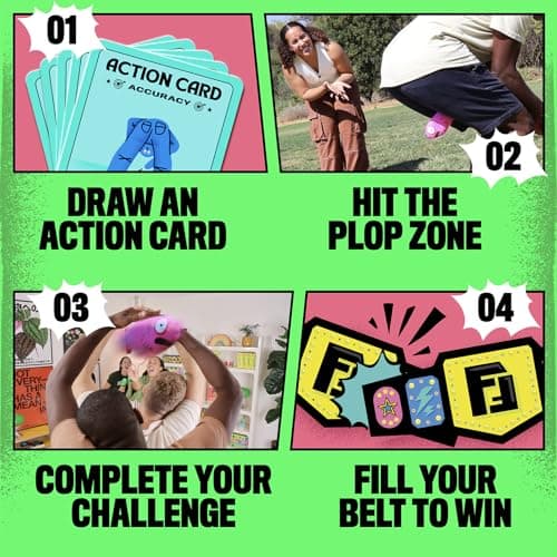 MCMILLER ENTERTAINMENT Fish Fight! The Floppin’ and Ploppin’ Party Game – Hilarious Family Board Game for Kids and Adults, Fun Travel Game, Perfect Christmas for Boys, Girls & Teens — view 3