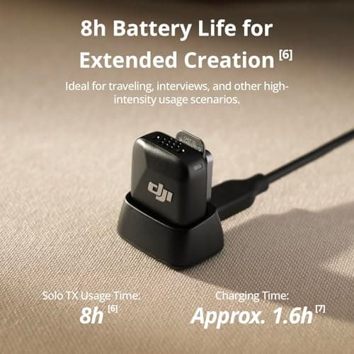 DJI Mic Mini Transmitter (Infinity Black), Ultralight, Detail-Rich Audio — view 4