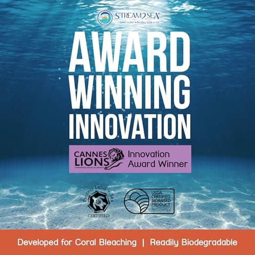 STREAM2SEA Coral Care - Reef Safe Sunscreen SPF 30 Travel Size - First Reef-Approved Natural Mineral Sunblock Boosts Coral Growth Water-Resistant, Non-Toxic, Biodegradable, Eco-Friendly - 75 ml — view 6
