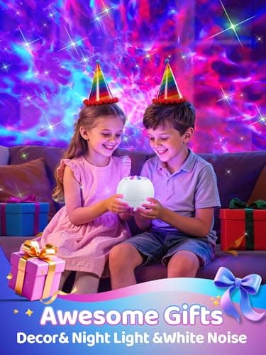 PIKOY Galaxy Projector,15 Colors,Gifts Girl&Women&Boy,Birthday,White Noise — view 5