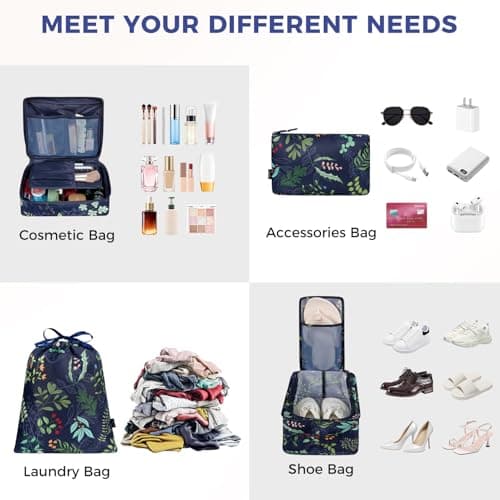 BAGAIL Packing Cubes for Suitcase 8 Set, Lightweight Luggage Packing Organizers Packing Cubes for Travel Accessories — view 4