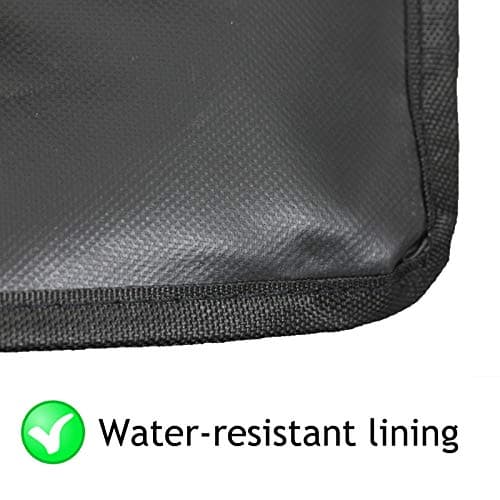 Spares2go Large Zipped Duffel Bag 600D Oxford Canvas Water-Repellent Travel Gym Camping Car Boot Storage Duffle Holdall (Black, 100L) — view 4