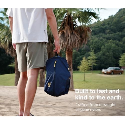 Ultralight Travel Shoe Bag 15L, Fits 2 Pairs Shoes, Large Water-Resistant Packing Cube. — view 6