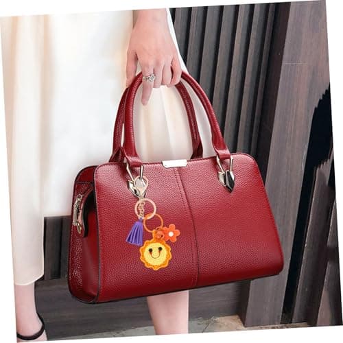 CTIRCHIU Creative Wool Suitcase Pendant Adorable Orange Mobile Phone Pendant with Comfortable Hand Feeling Easy to Carry and Store Daily Style Bag Decoration — view 4