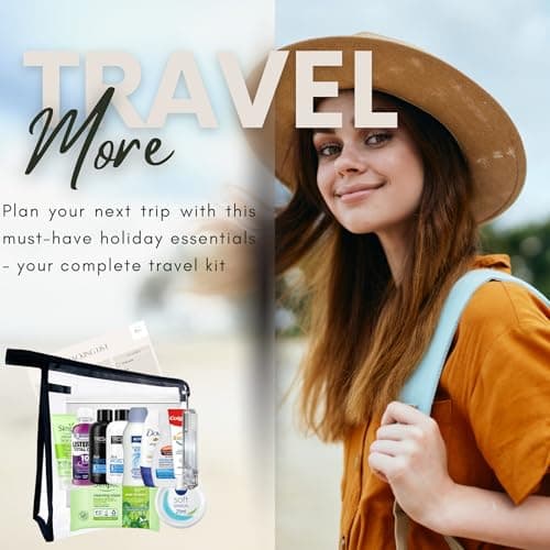 Travel Toiletries for Women, Essentials Travel Toiletries Set for Women, Mini Toiletries Set for Holiday, Hospital, Maternity, Mini Toiletries Airport Approved Liquids — view 5