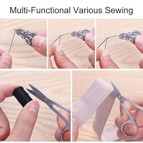 Kryzulax Travel Sewing Kit,Portable Mini Sewing Kit with Case,Needle & Thread,Scissors,Tape Measure,Buttons & Thimble,Hand Sewing Kit for Adults & Beginners,Emergency Clothing Repairs — view 4