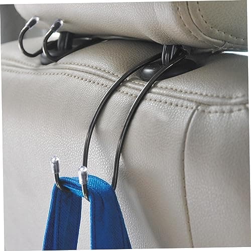 2pcs Car Back Seat Hooks Stainless Steel Storage Organizers — view 5