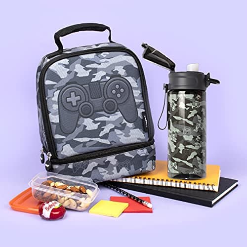 fringoo - Camo Gamepad - BPA Free Water Bottles - Pink Straw Water Bottle - Reusable Water Bottle - 600ml / 20 Oz — view 4