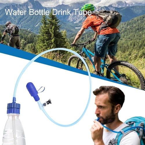 Water Bottle Drinking Tube Inner 38cm Outer 1m Drink Tube Replacement Set Convertube Water Bottle Adapter Kit Hydration System Drink Tubes Kit Food Grade Hydration Tubes For Cycling Fishing — view 5