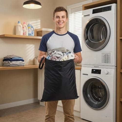 Aieino Travel Laundry Bags 2pcs Waterproof Dirty Clothes Bag with Zipper — view 5