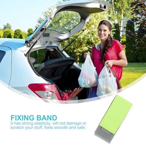 GOOHOCHY 6 Pcs Car Trunk Fixed Belt Green Nylon Polyester Blend — view 6
